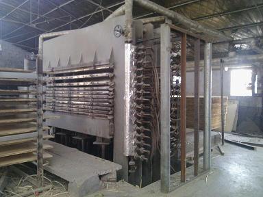 河南郑州新密五台导热油压板机整体清洗工程结束