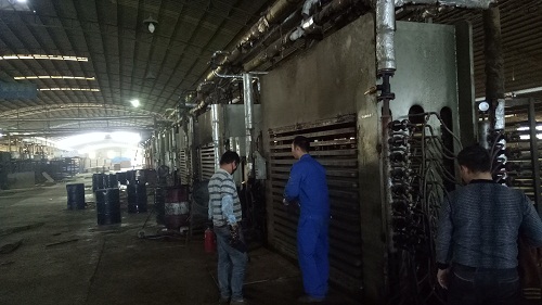 桂平江口镇板厂热压机系统整体清洗工程结束